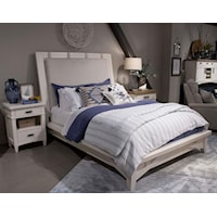 Modern Farmhouse Queen Panel Bed with Removable Headboard Comfort Pad