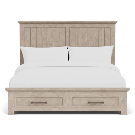 Queen Bed w/ storage Footboard
