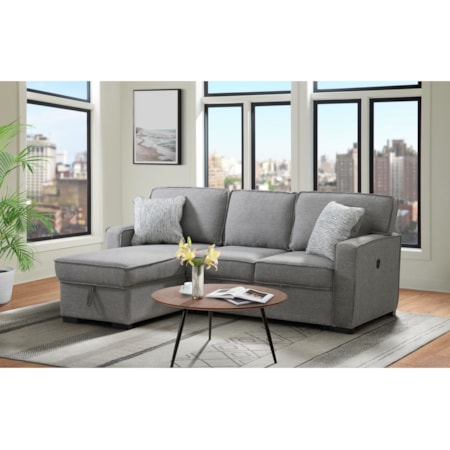 2-Piece Pull out Sectional