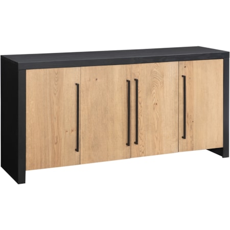 64" 4-Door Console Table