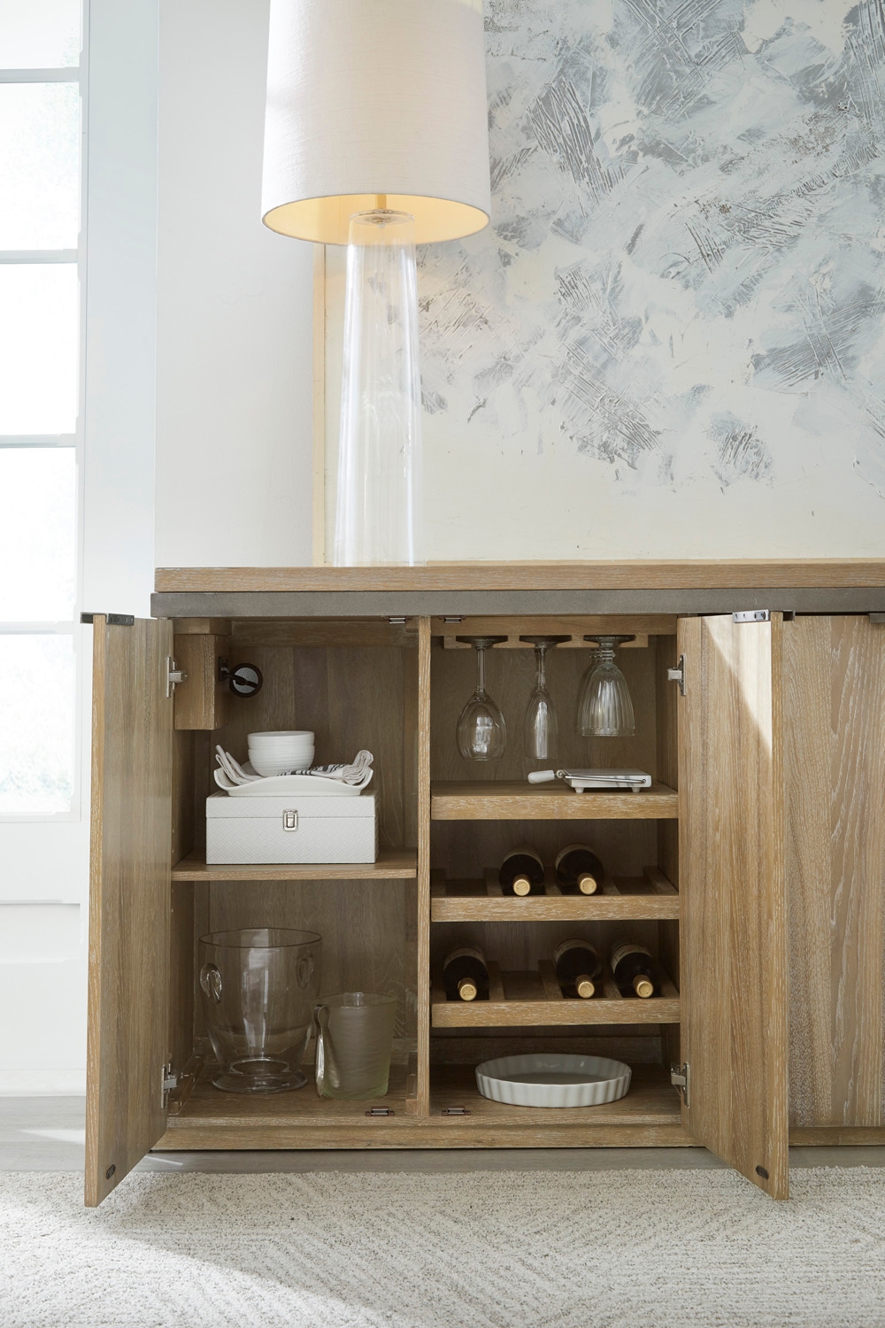 Aspenhome Modern Loft 4-Door Sideboard