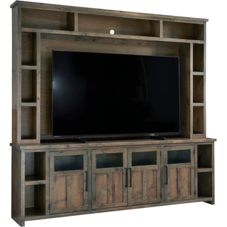 98" Console W/ 4 Doors