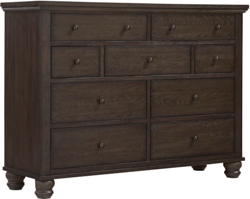 Transitional 9-Drawer Chesser