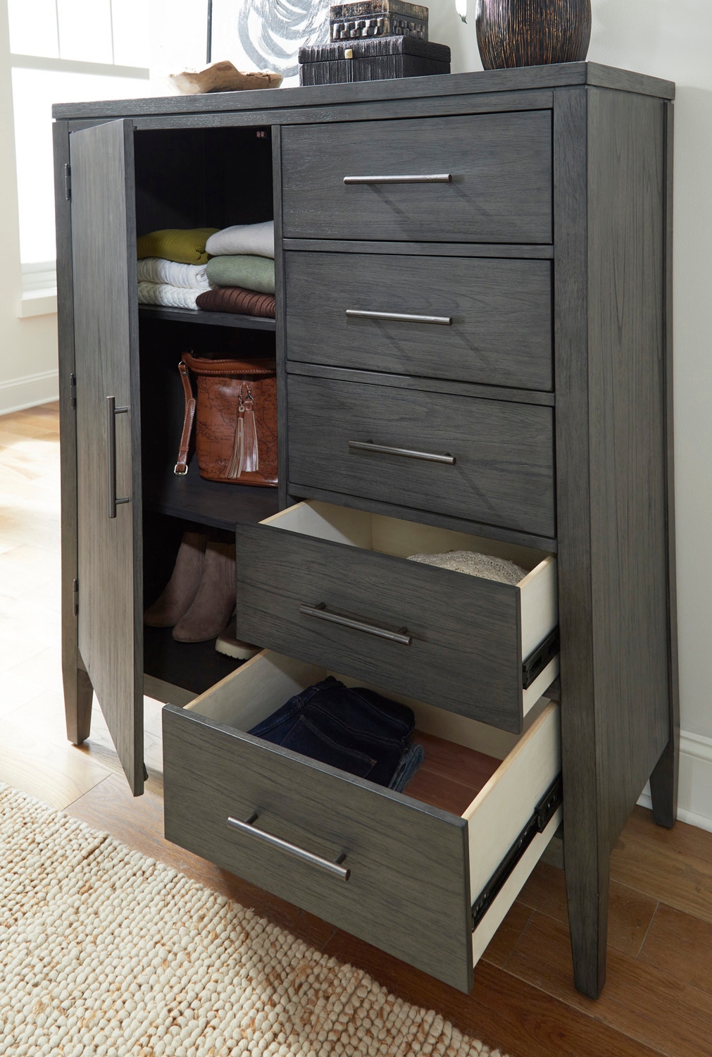 Aspenhome Preston 5-Drawer Door Chest