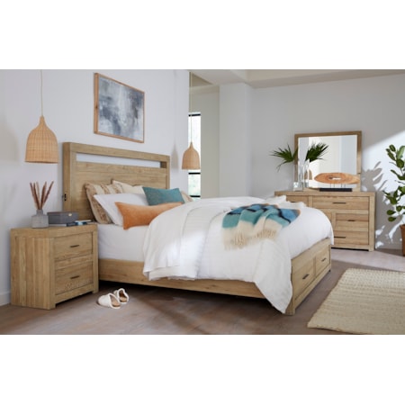 2 Drawer Nightstand W/ Power