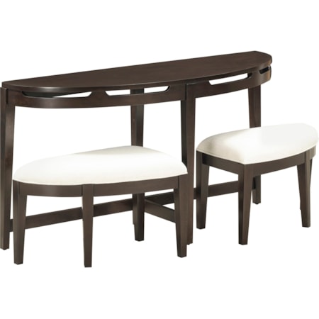 Sofa Table with 2 Stools