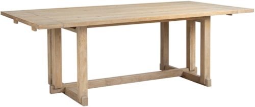 Contemporary Extendable Trestle Dining Table