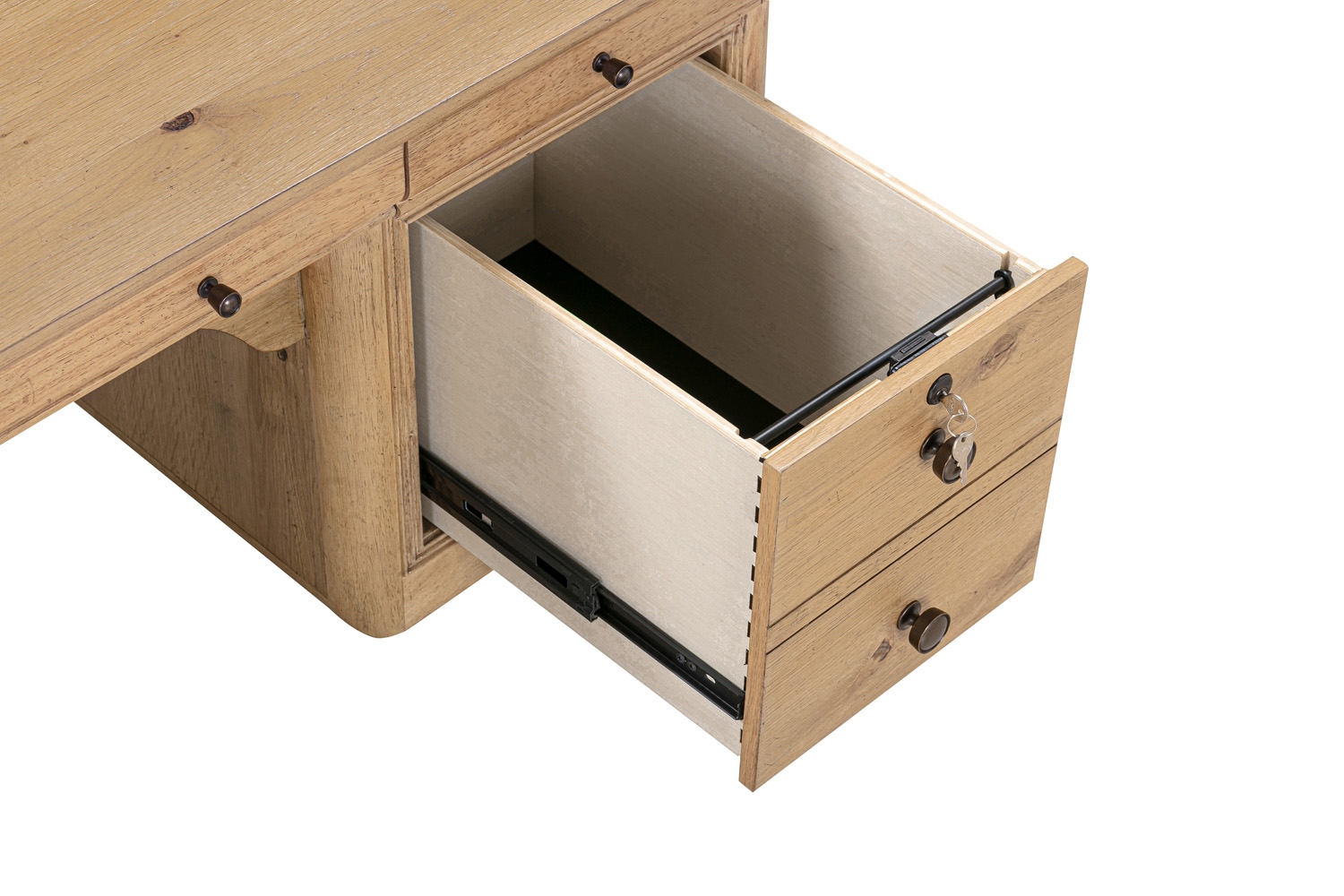 Aspenhome Chateau Philippe 64" Half Ped Desk