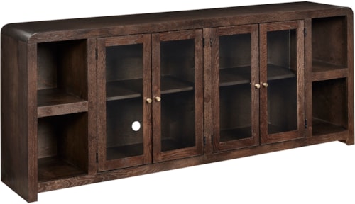 Contemporary 4-Door Entertainment Console