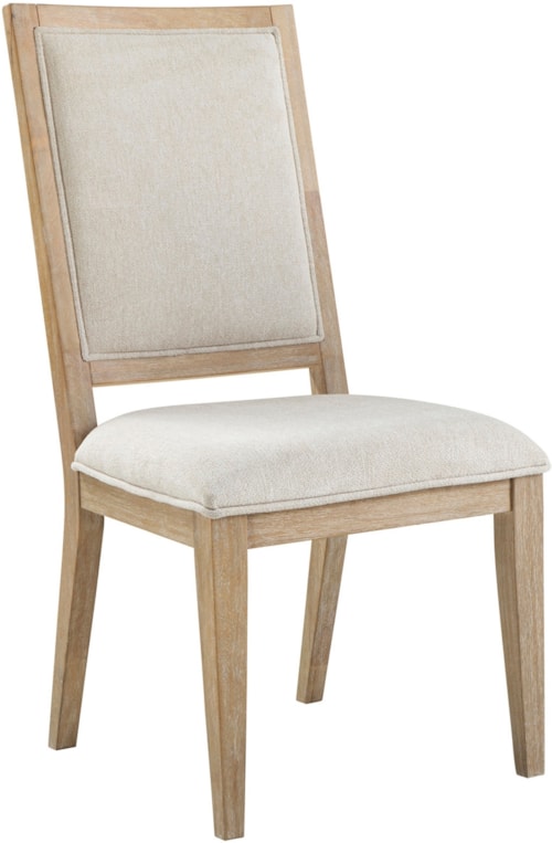 Contemporary Dining Side Chair with Upholstered Seat