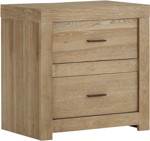 2 Drawer Nightstand W/ Power