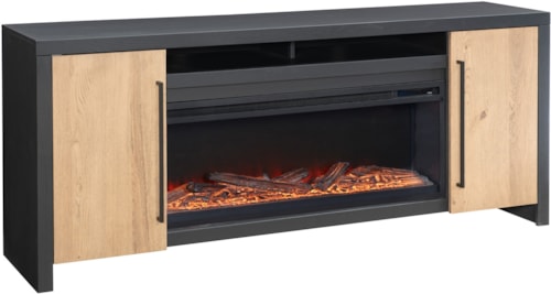 Contemporary 77" Fireplace Console with 42" Insert