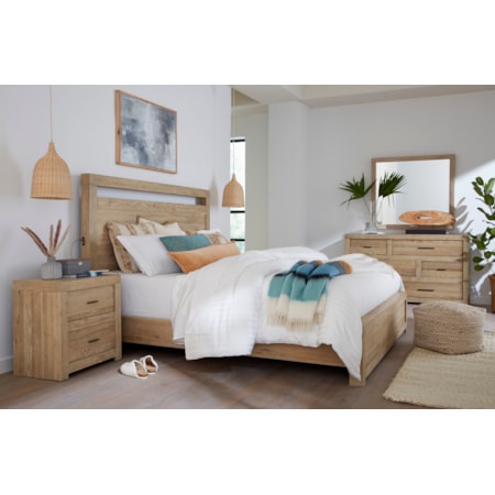 2 Drawer Nightstand W/ Power