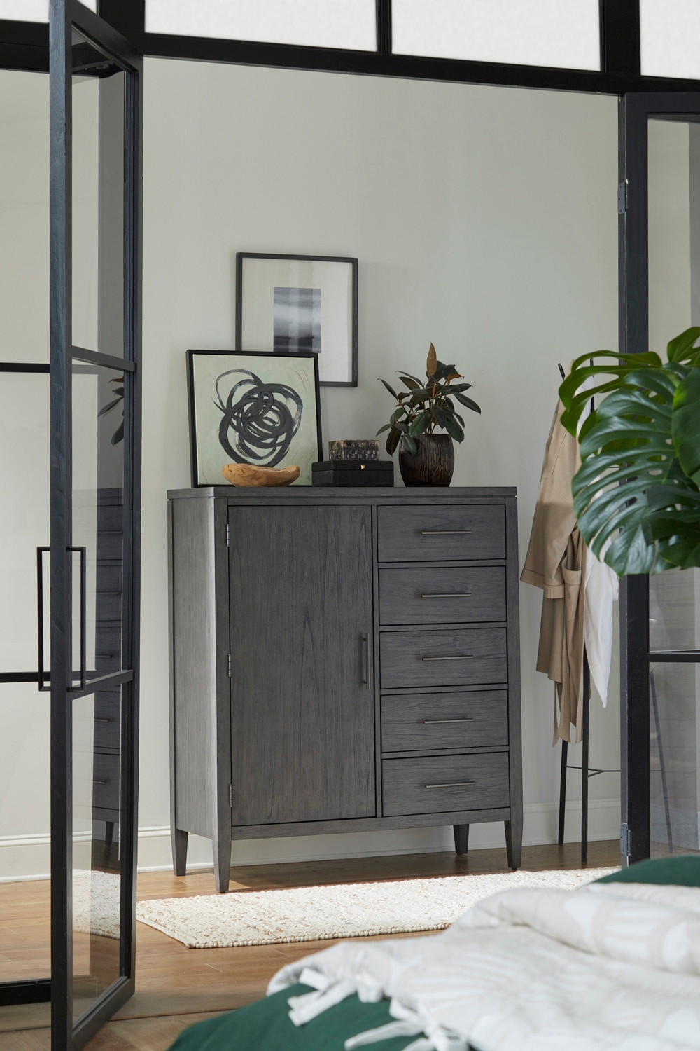 Aspenhome Preston 5-Drawer Door Chest