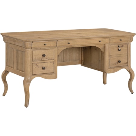 64" Half Ped Desk