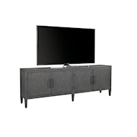 Contemporary 85" TV Console with Cord Management