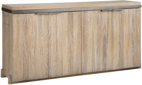 Contemporary Sideboard with Outlets and Bottle Storage