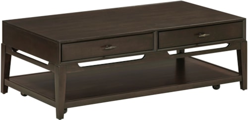 Transitional 2-Drawer Cocktail Table