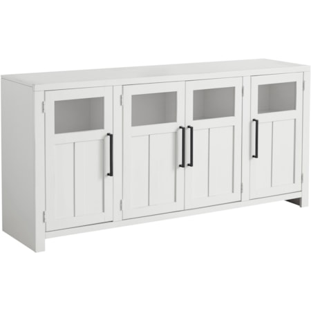 68" Console W/ 4 Doors