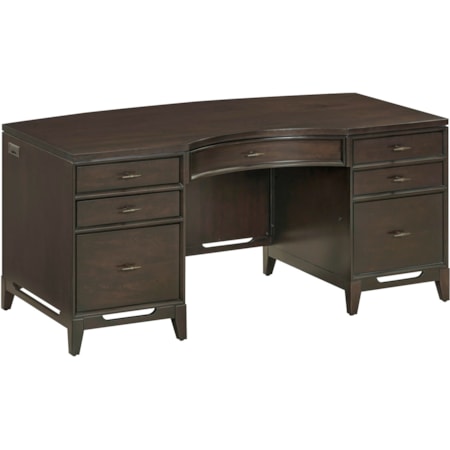 66" Curved Executive Desk