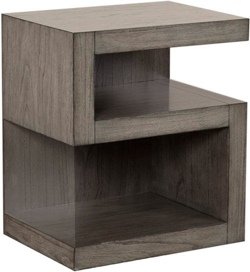 Contemporary S-Shaped Nightstand