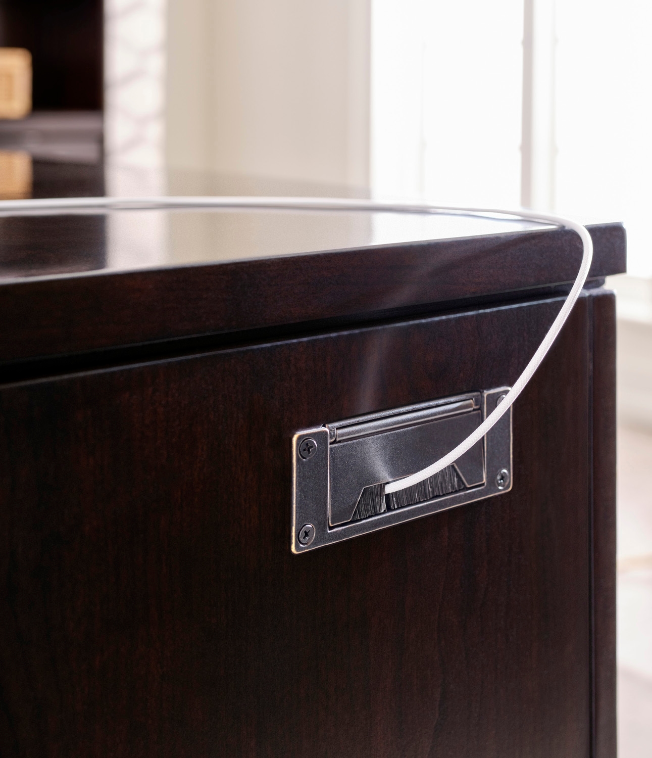 Aspenhome Sutton 66" Curved Executive Desk