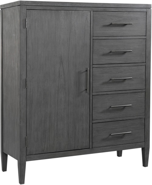 Contemporary 5-Drawer Door Chest