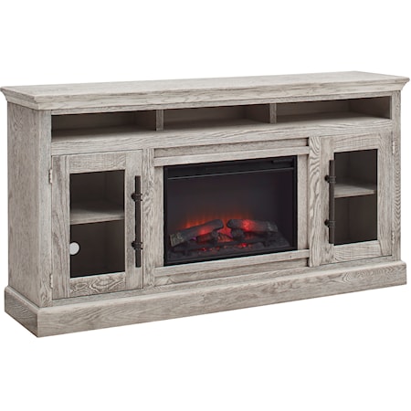 73-Inch Fireplace Console with Storage