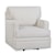 Shown in fabric 303-93. Shown with Track Arms, Box Border Back, and Standard Swivel Base.