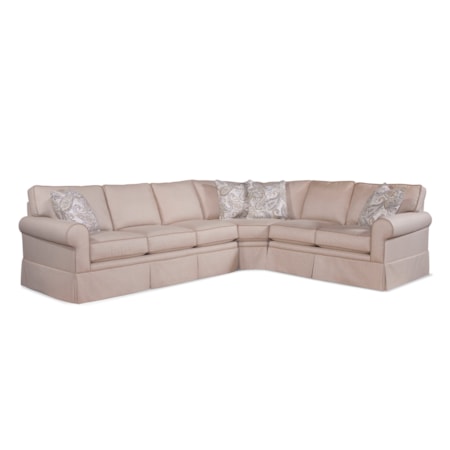 Benton Three-Piece Corner Sleeper Sectional