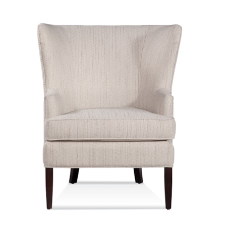 Wing Chair with Nailhead Trim