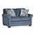 Shown in fabric 850-63 with pillow fabric 522-66 and Havana finish