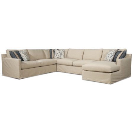 Bel-Air 4-Piece Sectional w/ Slipcover