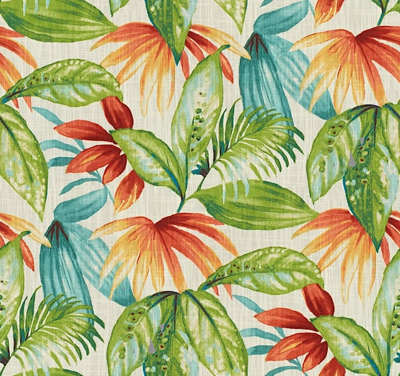 Print, Floral, Indoor - Green