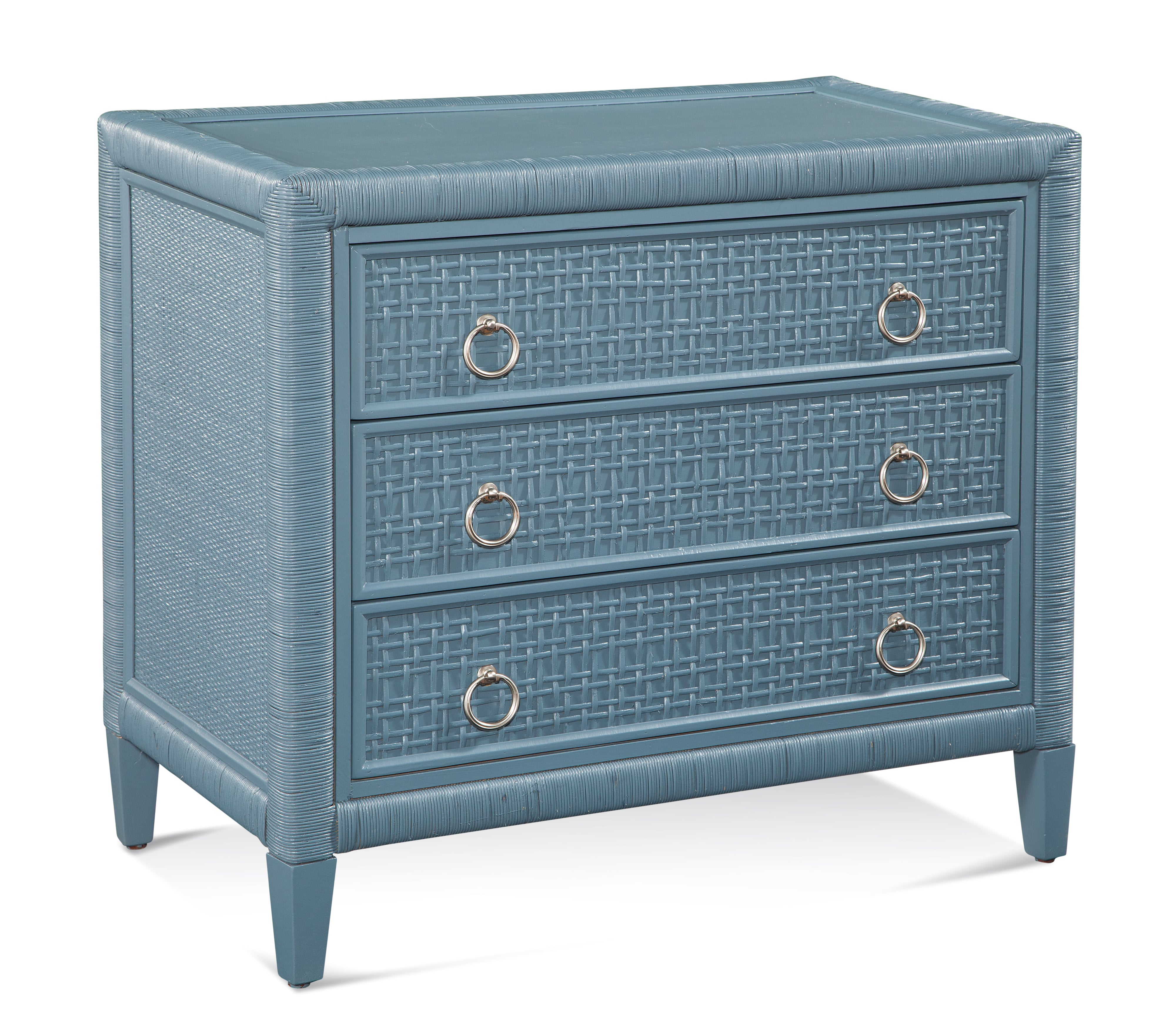 Braxton Culler Naples Naples Three Drawer Rattan Chest