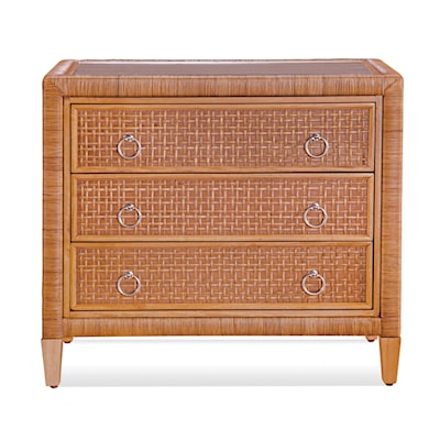 Braxton Culler Naples Naples Three Drawer Rattan Chest