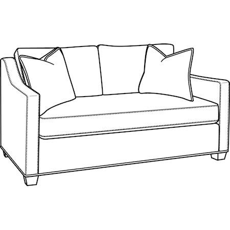 Oliver 2 over 1 Bench Seat Loveseat
