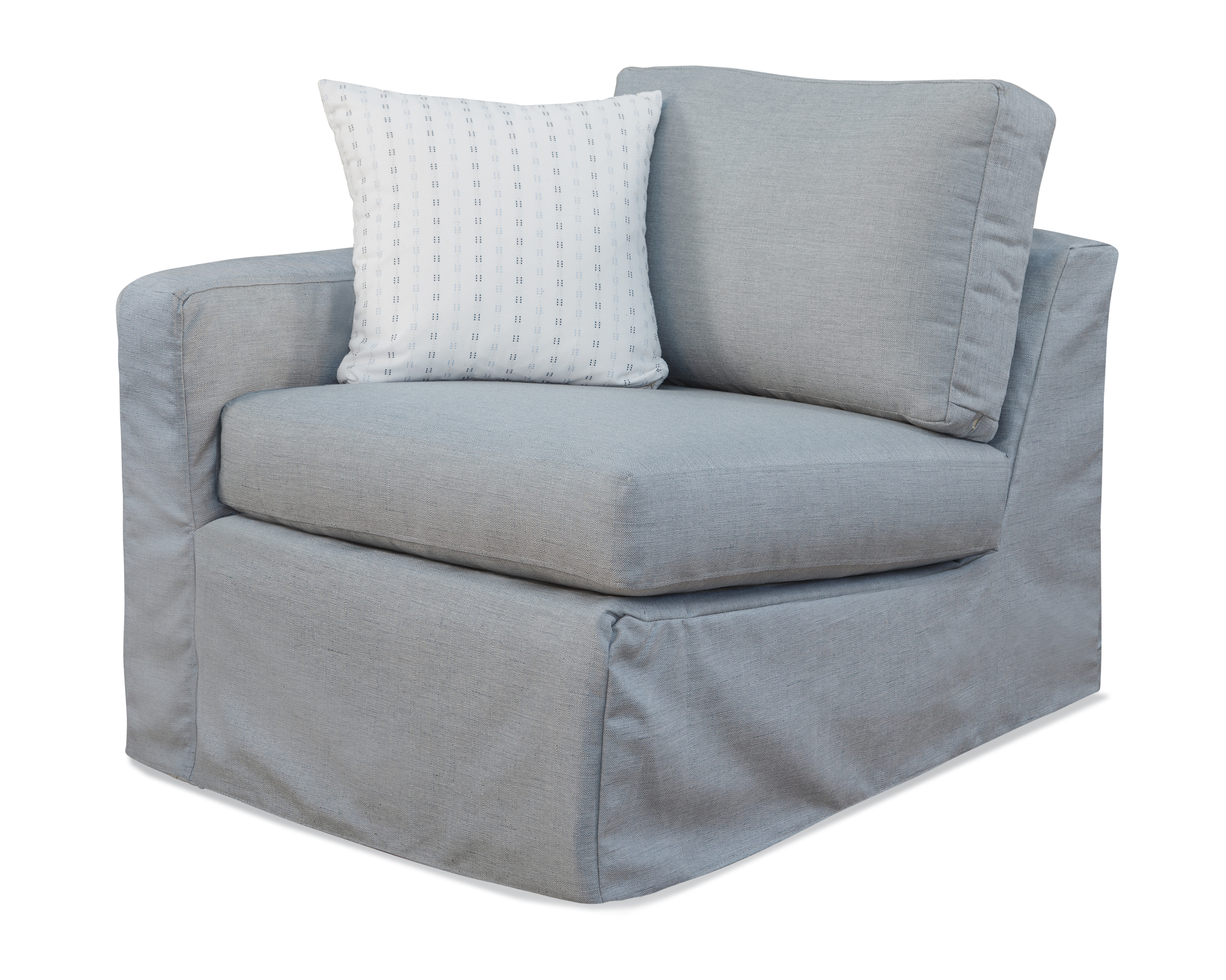 Calypso Slipcovered LSF 1-Arm Chair