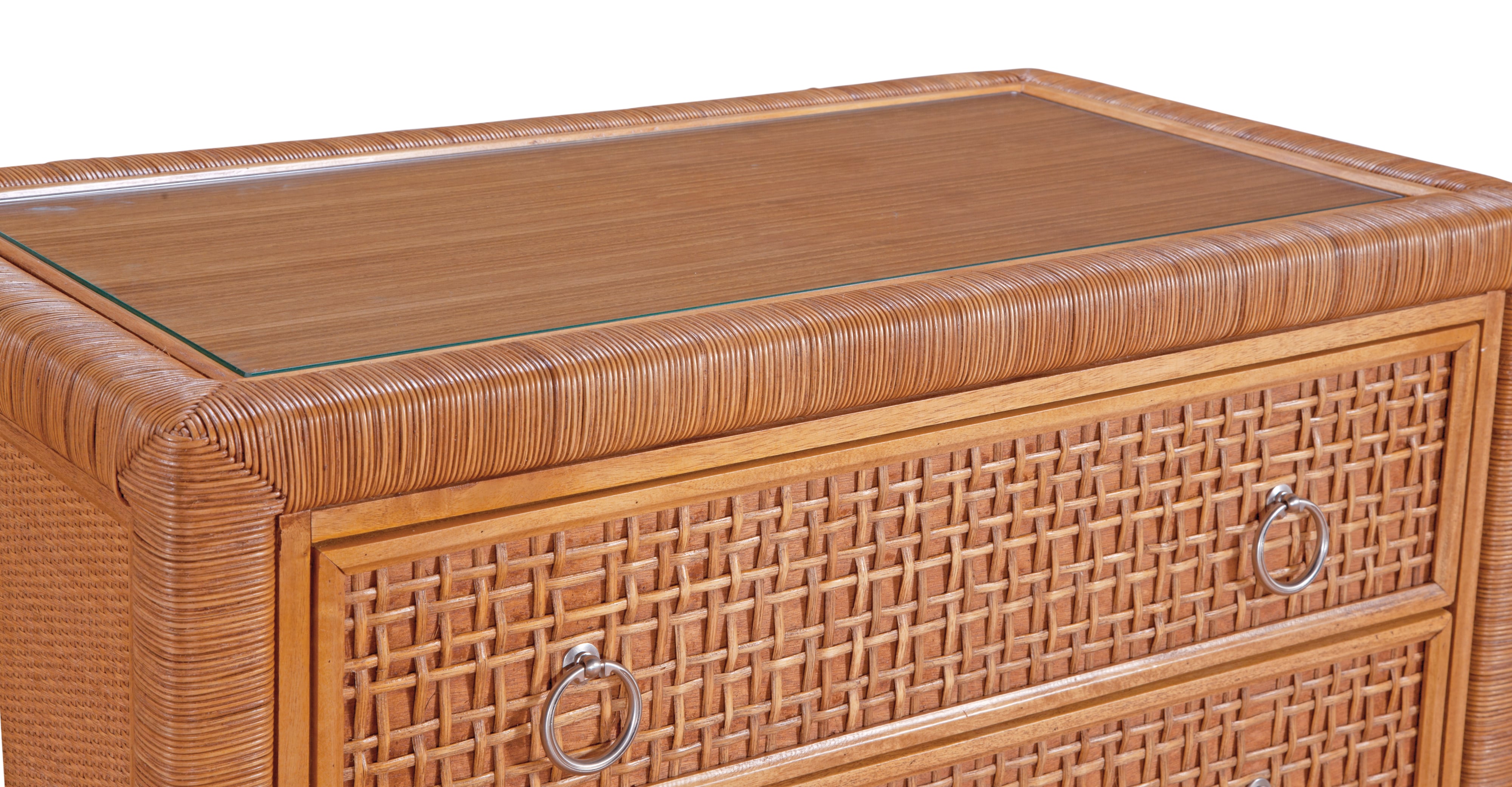 Braxton Culler Naples Naples Three Drawer Rattan Chest