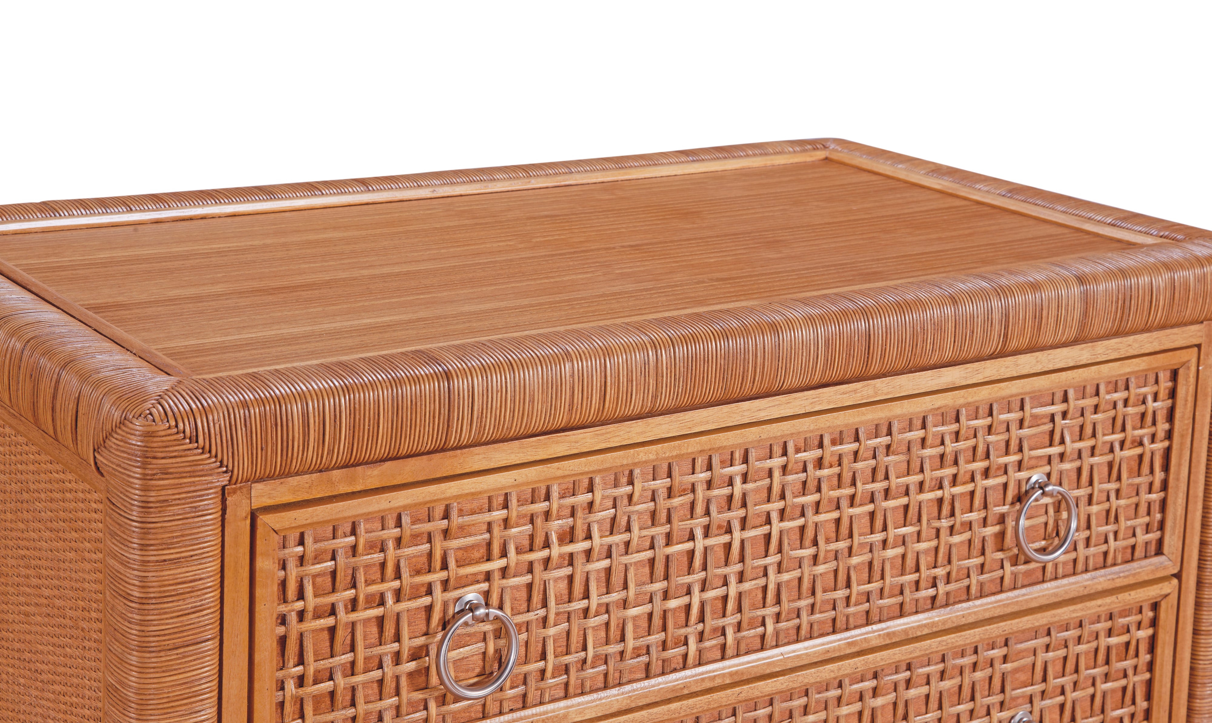 Braxton Culler Naples Naples Three Drawer Rattan Chest