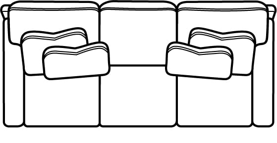 Brentwood 3 over 3 Estate Sofa