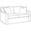 Braxton Culler Gramercy Park Gramercy Park Loveseat with Slipcover