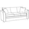 Braxton Culler Northfield Northfield 3 over 3 Queen Sleeper Sofa