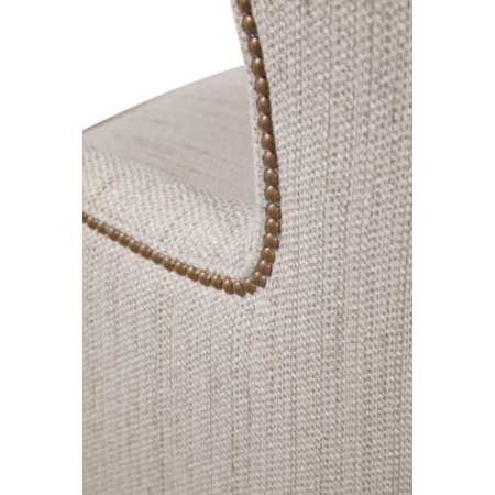 Wing Chair with Nailhead Trim