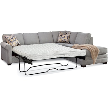 Bedford Two-Piece Bumper Sleeper Sectional