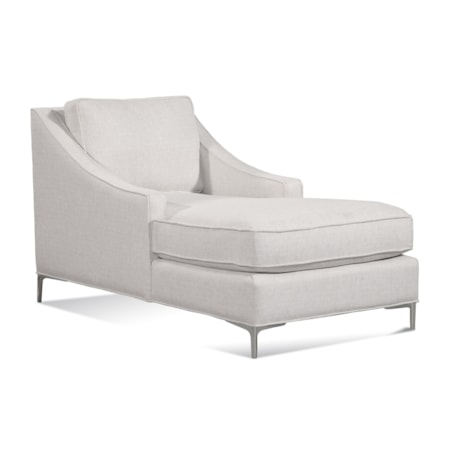 Chaise Lounge with Metal Legs