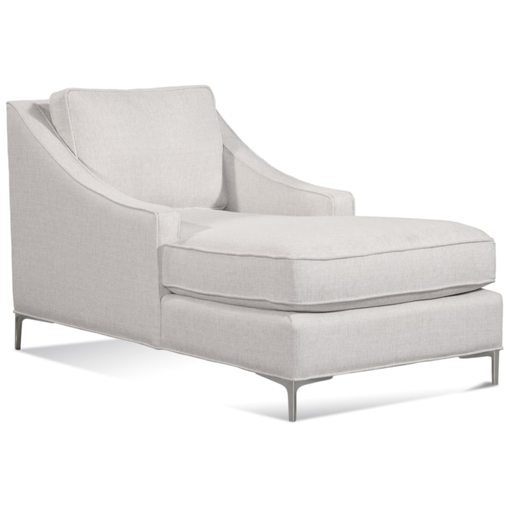 Braxton Culler Lenox Chaise Lounge with Metal Legs