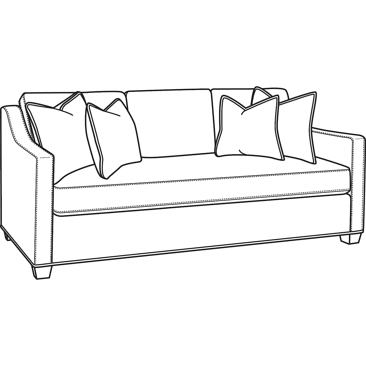 Braxton Culler Oliver Oliver 3 over 1 Bench Seat Sofa