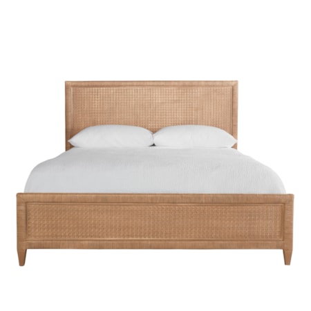 Naples Rattan Panel Bed