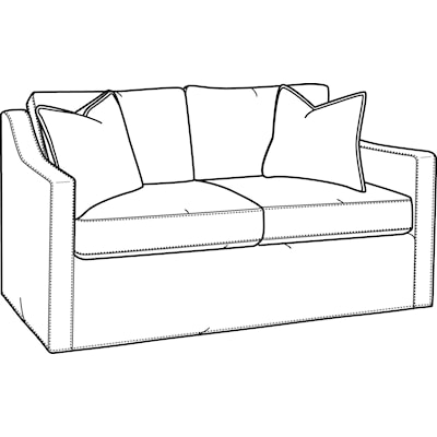 Braxton Culler Oliver Oliver 2 over 2 Loveseat with Slipcover